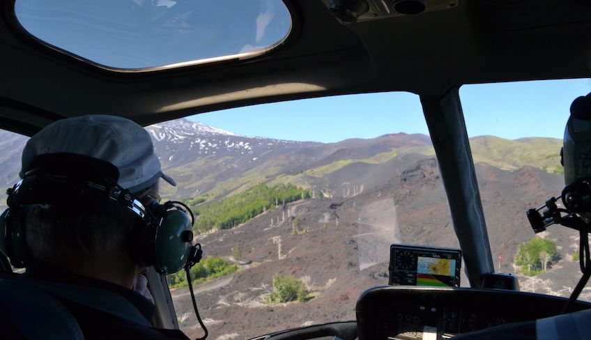 elicottero etna - elicottero eolie