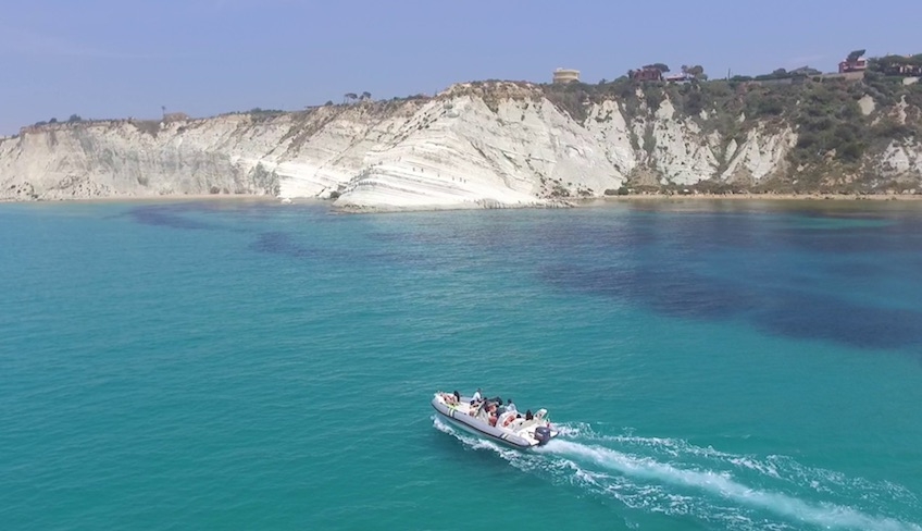 Scala dei Turchi Gommone