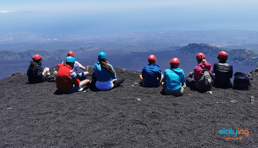 Trekking invernale sull'Etna