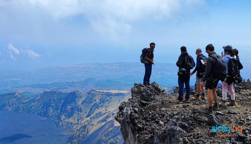 Trekking invernale sull'Etna