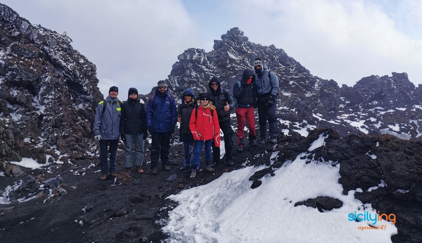 Trekking invernale sull'Etna