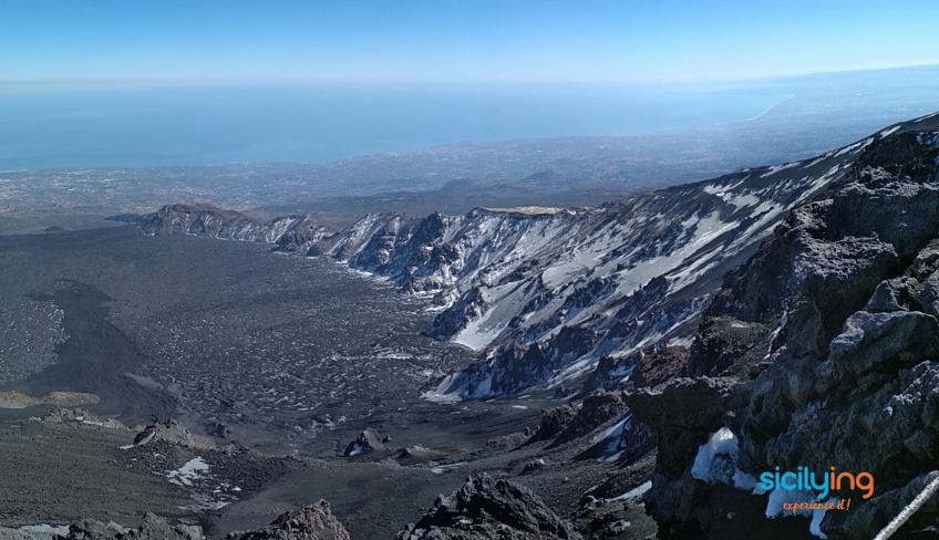 Trekking invernale sull'Etna