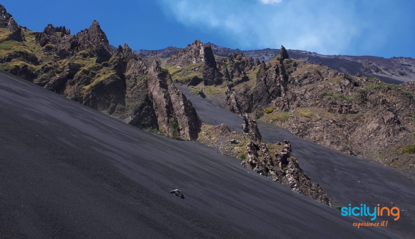 Trekking invernale sull'Etna