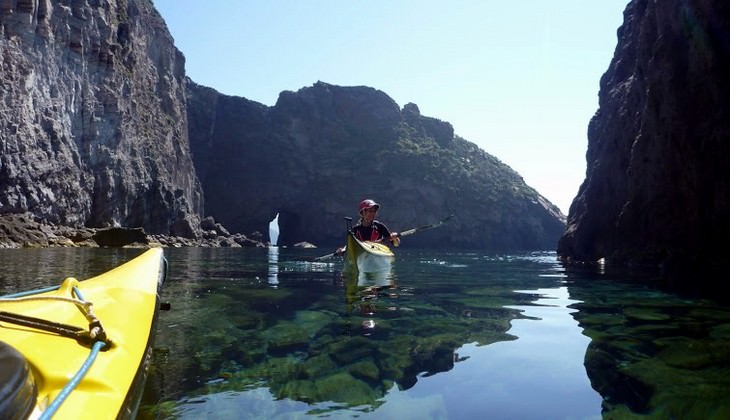 kayak sicilia - escursione eolie