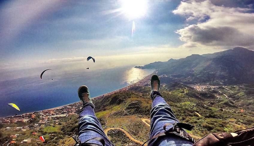 Parapendio tandem sicilia - volo parapendio taormina