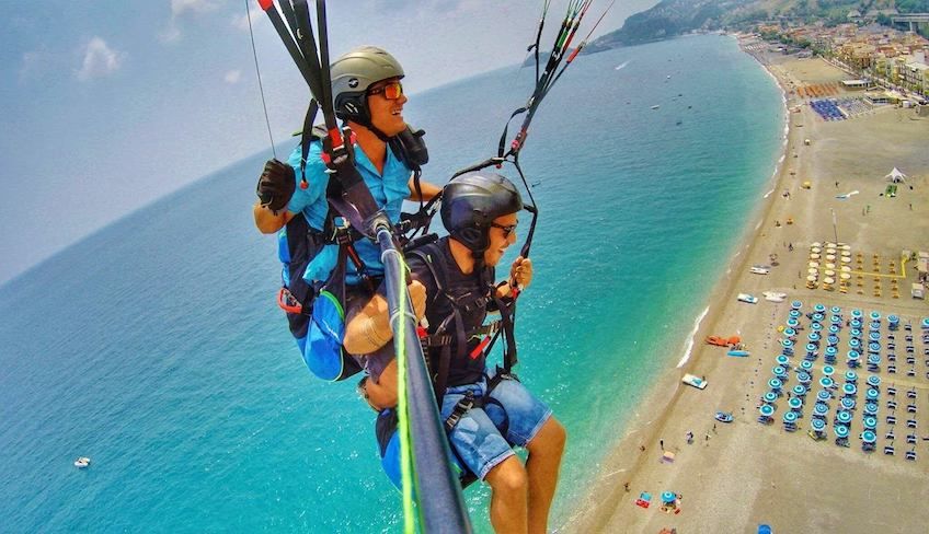 Parapendio tandem sicilia - volo parapendio taormina