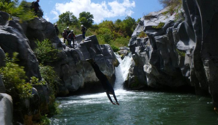 canyoning sicilia - canyoning fiume alcantara