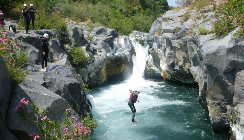 canyoning sicilia - canyoning fiume alcantara