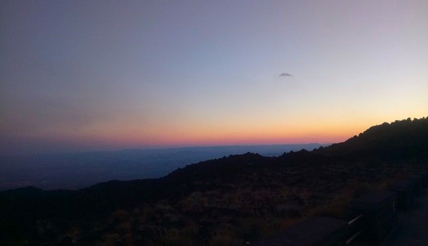 catania turismo - etna al tramonto