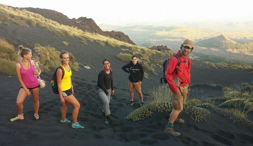 catania turismo - etna al tramonto